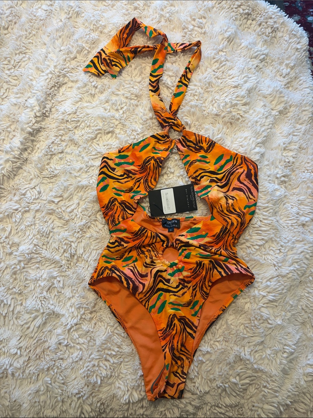 Icon swim cutout monokini- NWT